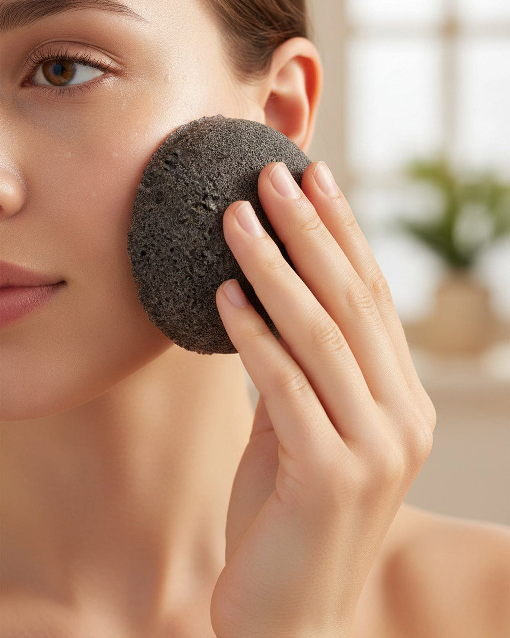 Konjac Cleansing Sponge — Charcoal