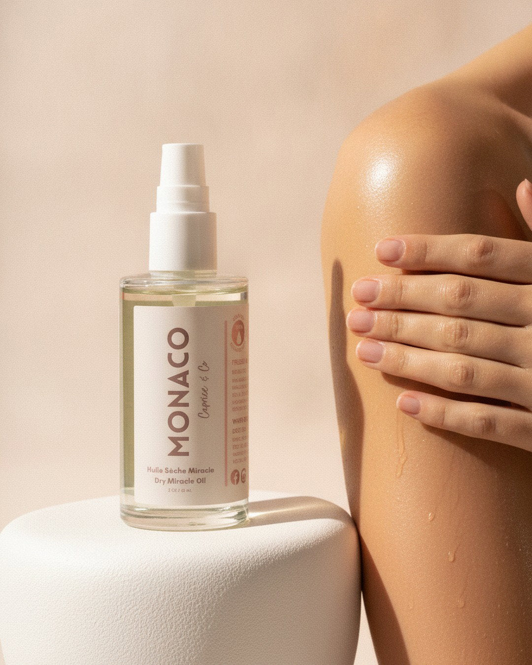 Monaco Dry Body Oil — White Freesia + Orchid