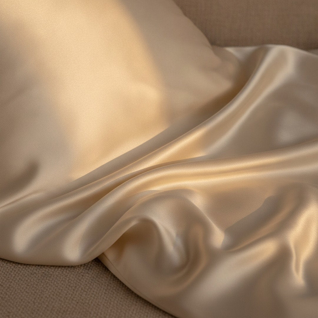 100% Mulberry Silk Pillowcase — Ivory