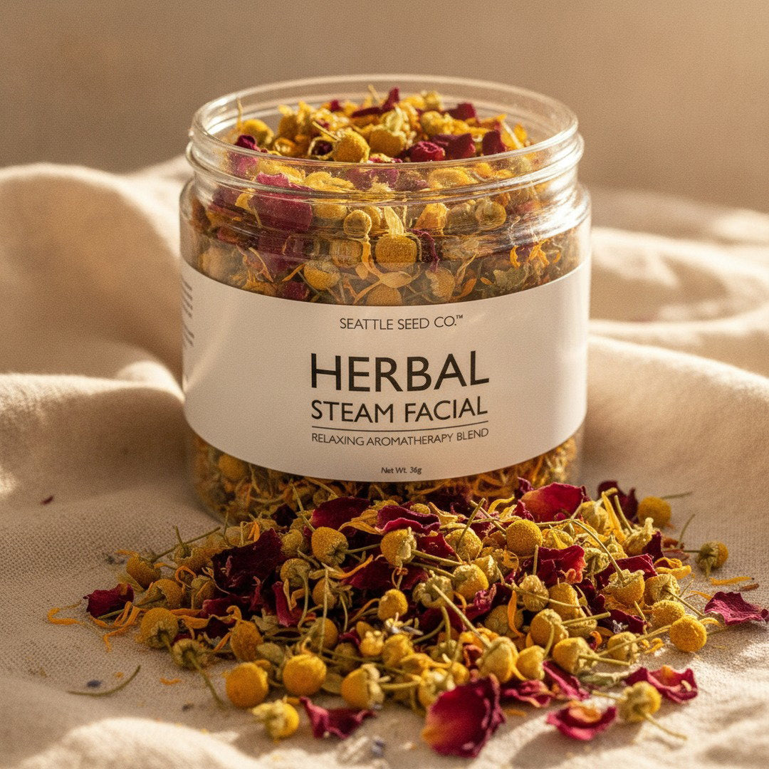 Herbal Facial Steam Blend — Rose + Chamomile