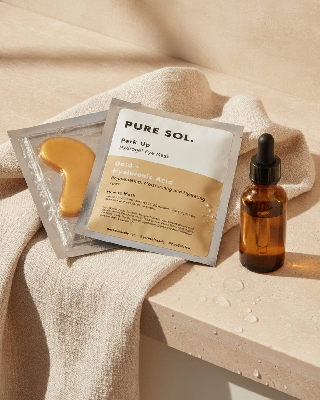 Gold Hydrogel Eye Masks — 6 Pairs