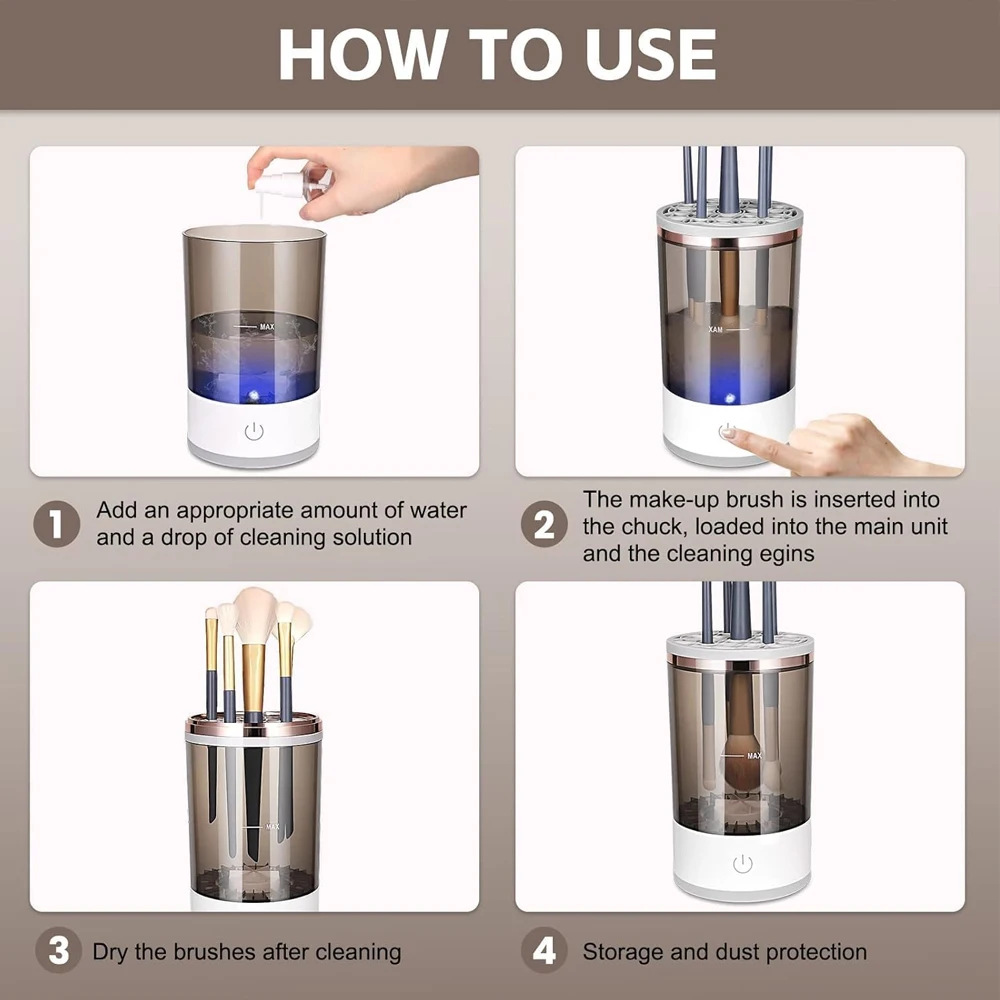 60-Second Electric Brush Cleaner