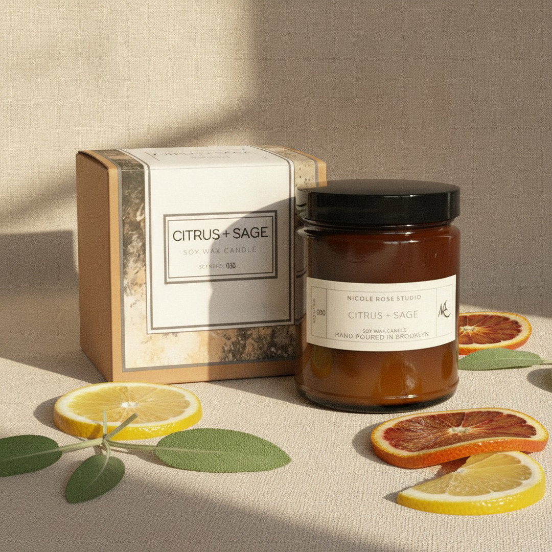 Citrus + Sage Ritual Candle — Soy Wax